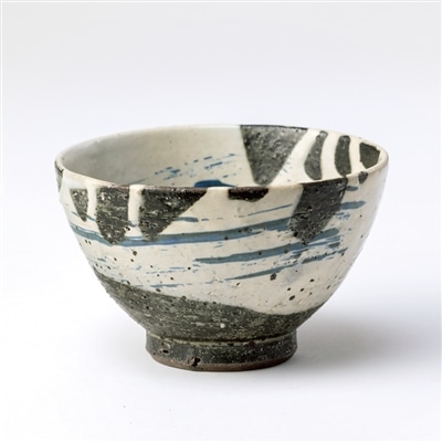 スケーター 潮 飯碗 (信楽焼) 鴻月 3-3495