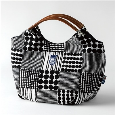 スケーター ミニギャザートートバッグ 鴻月 ふくろう(刺繍入り) KOUTB1