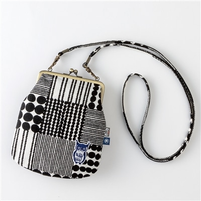 スケーター スマホが入るがま口ショルダーポーチ 鴻月 ふくろう(刺繍入り) KOUGA5