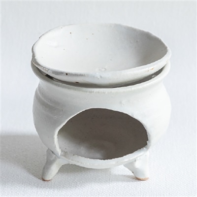 スケーター 茶香炉 (信楽焼) 鴻月 白 KOSKO1