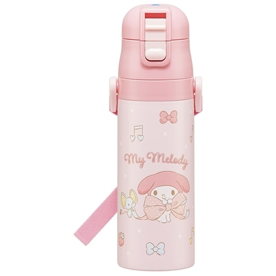 スケーター 超軽量ロック付ワンプッシュダイレクトステンレスボトル マイメロディ ビッグリボン SDC4