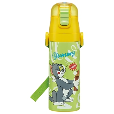 スケーター 超軽量ロック付ワンプッシュダイレクトステンレスボトル トムとジェリー EAT.EAT.EAT SDC4