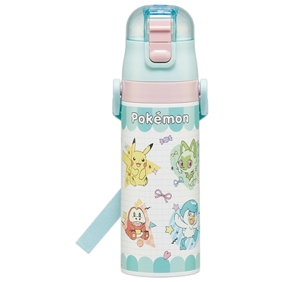スケーター 超軽量ロック付ワンプッシュダイレクトステンレスボトル ポケモン Popping Up SDC4