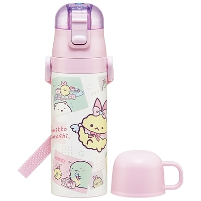 スケーター 超軽量コンパクト2WAYステンレスボトル すみっコぐらし 天使なえびてんアイドル SKDC4
