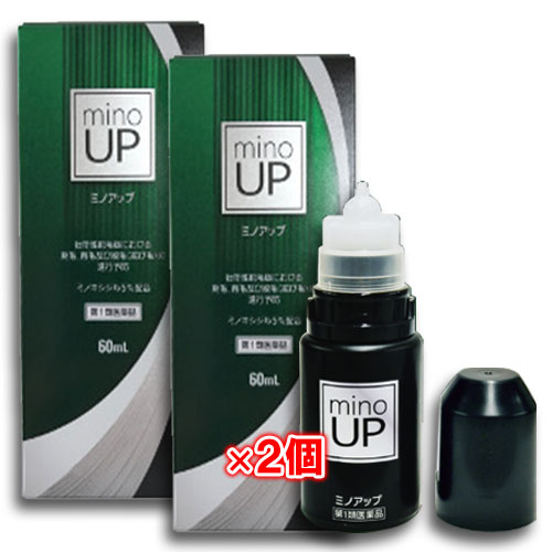 【第1類医薬品】ミノアップ60ml×2個セット【東和薬品】ミノキシジル5％配合ミノグロウ