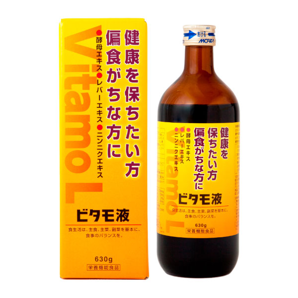 【栄養機能食品】ビタモ液 630g【森田薬品工業】健康を保ちたい方 偏食がちな方に 酵母エキス・レバーエキス・ニンニクエキス配合 カフェインフリー ビタミンB1 ビタミンB2 ナイアシン 4961420063302