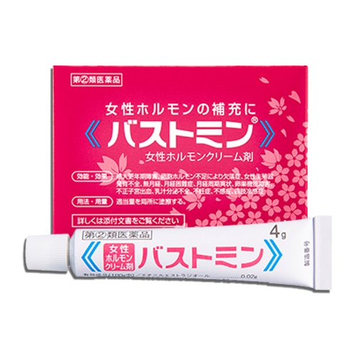 【指定第2類医薬品】バストミン4g【大東製薬】女性ホルモンクリーム剤