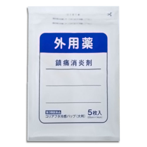 【第3類医薬品】★コリアフタ冷感パップ大判5枚入【東和製薬】痛みとはれを抑える