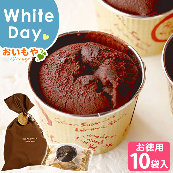 バレンタイン チョコレート チョコ プレゼント ギフト 大入り ブラウニー お洒落 個包装 義理チョコ【10個セット】