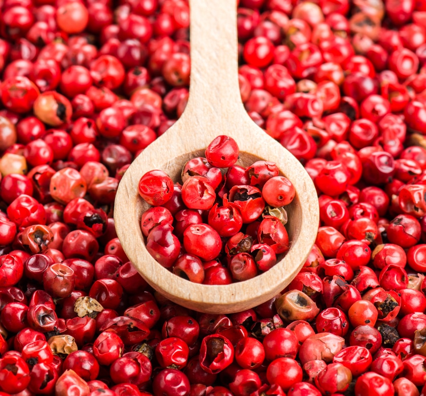 ピンクペッパー 30g 高品質 希少品質 農薬不使用<br>スパイス コショウボク 香辛料 調味料 ハーブ ホール ピンクペパー コショウ 胡椒 フェアトレード サンタローサ