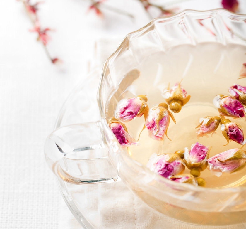 ローズティー オーガニック ローズフラワー 25g ハーブティー 薔薇茶 ドライローズ 有機JAS バラ茶 手摘み