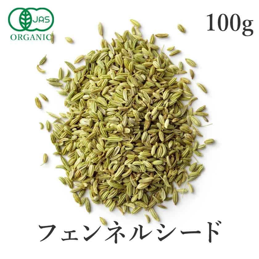 フェンネルシード 100g フェンネル 高品質 オーガニック 有機JAS フェンネルティー ハーブティー スパイス カレー fennel ウイキョウ 茴香 ハーブ ダイエット ティー お茶 サンタローサ