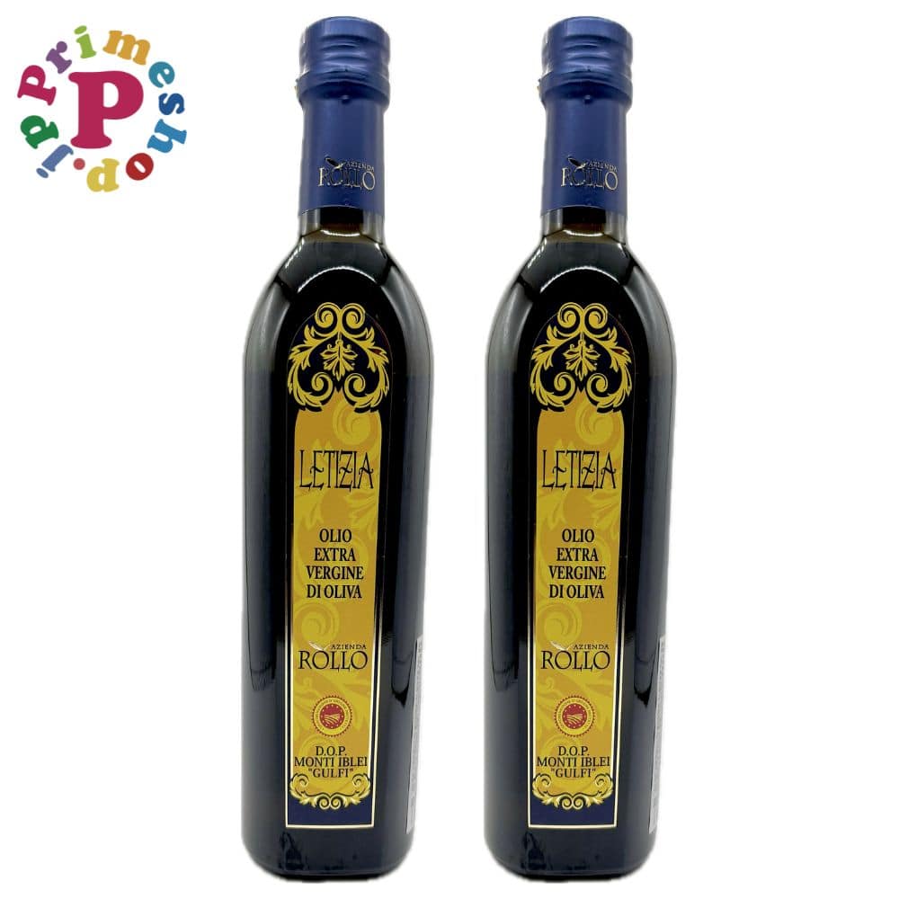 オリーブオイル レティツィア DOPモンティ・イブレイ エキストラバージン 500ml×2本 イタリア シチリア産 トンダ・イブレア種100％ LETIZIA