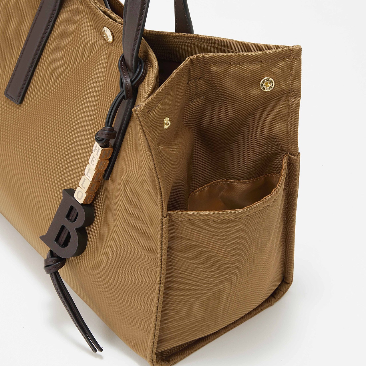 撥水 マルチway スクエア A4 トートバッグ / 10ポケット ブラック FREE