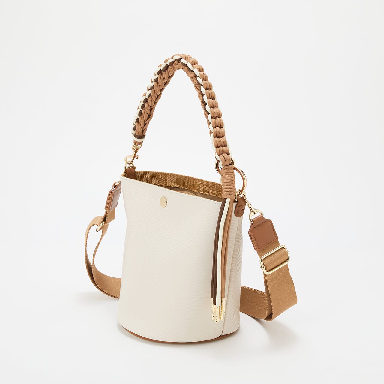 RIPPLE リプル コードハンドル 2way バケツ ショルダーバッグ オフ FREE