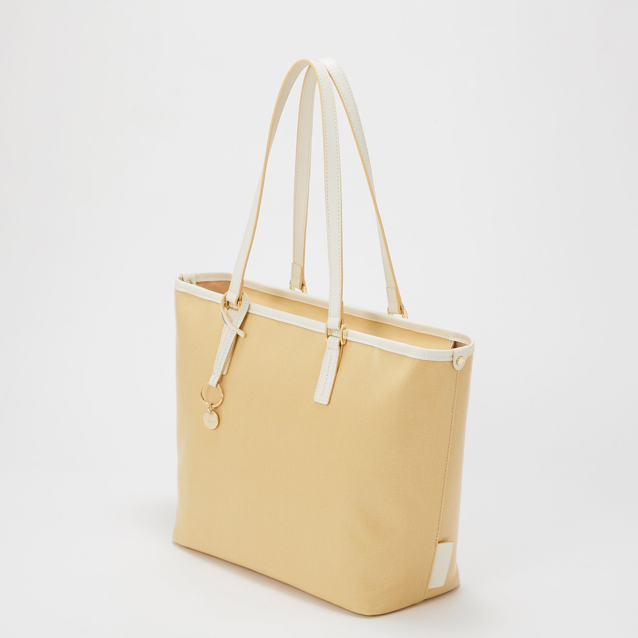 【TREASURE TOPKAPI】PVCコート キャンバス トートバッグ / A4対応 / 撥水 ベージュ FREE