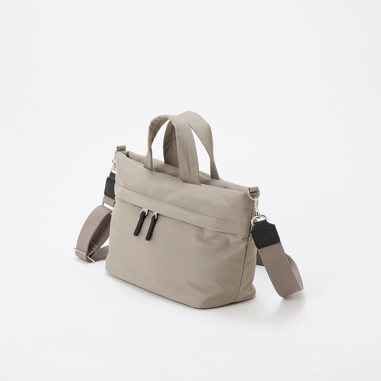 【Breath TOPKAPI】【撥水】マット ナイロン ショルダー付き ミニ トートバッグ グレー FREE