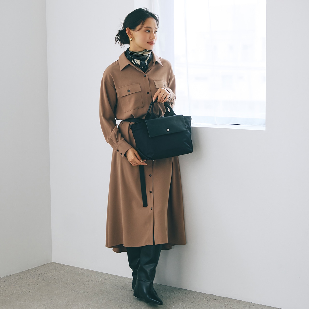 【Breath TOPKAPI】DAY TRIPPER デイトリッパー ナイロン 2way ミニ トートバッグ ブラック FREE