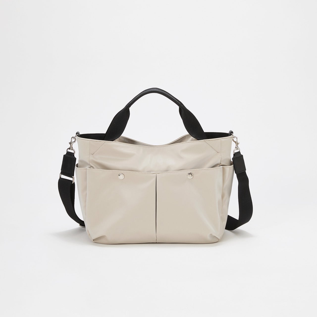 【Breath TOPKAPI】Train 防水ポリエステル ショルダー付き A4 トートバッグ / キャリー対応 ライトベージュ FREE