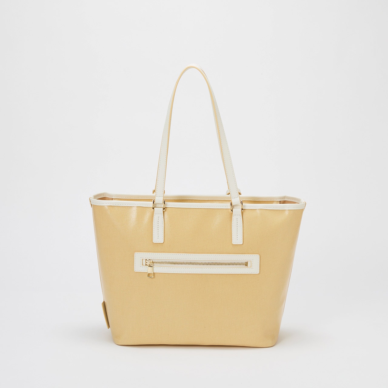 【TREASURE TOPKAPI】PVCコート キャンバス トートバッグ / A4対応 / 撥水 ベージュ FREE