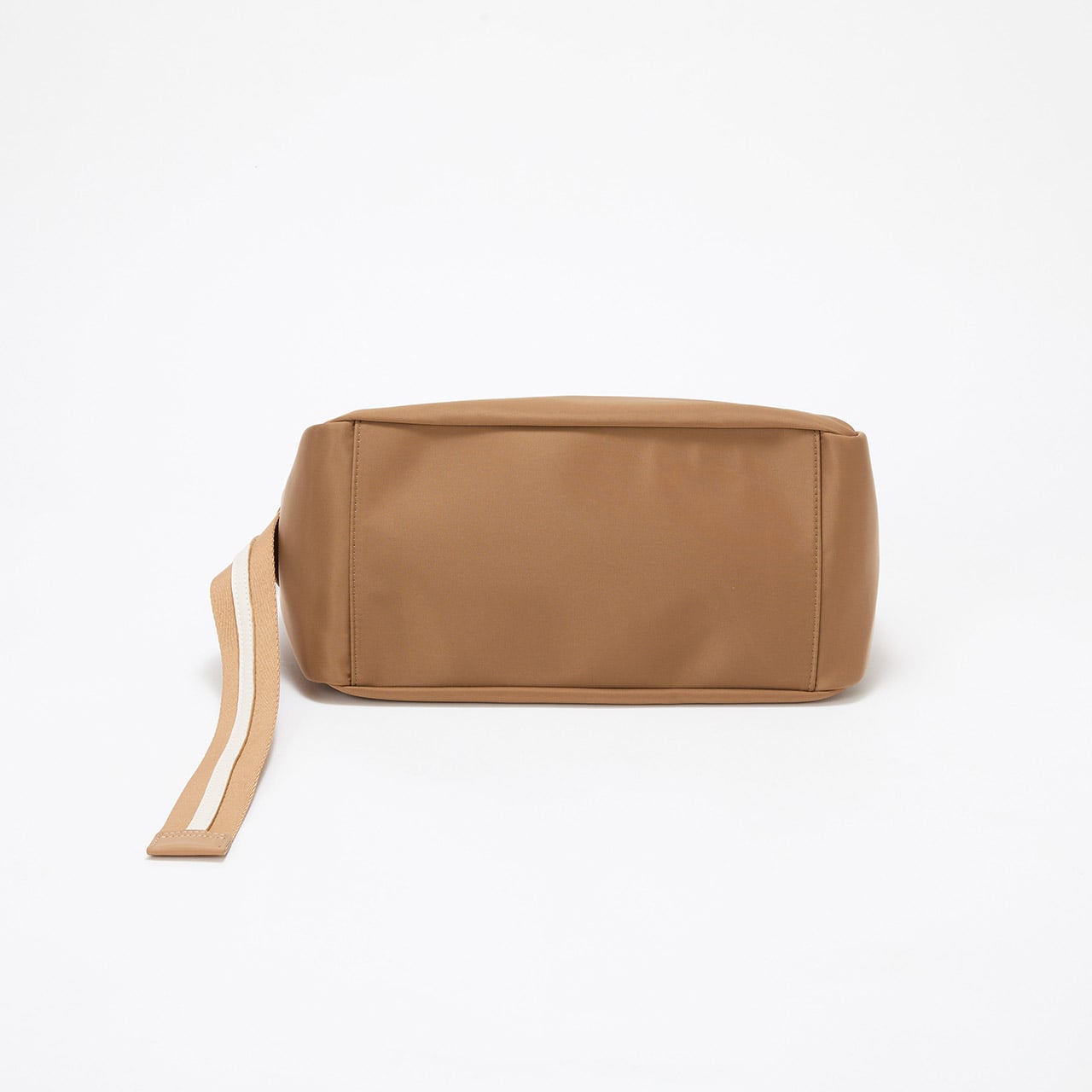 【TREASURE TOPKAPI】ナイロン ストライプ ベルト ショルダー バッグ キャメル FREE