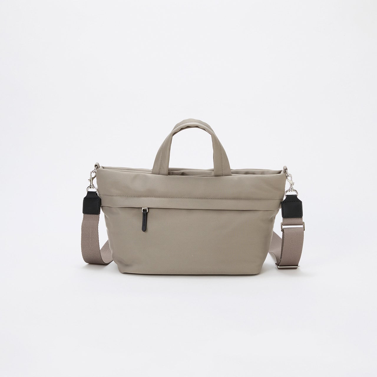 【Breath TOPKAPI】【撥水】マット ナイロン ショルダー付き ミニ トートバッグ グレー FREE