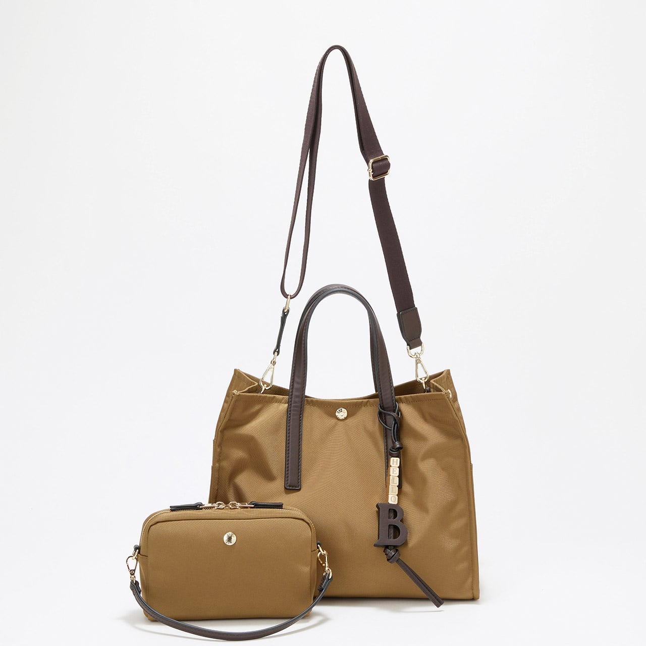 撥水 マルチway スクエア A4 トートバッグ / 10ポケット ブラック FREE