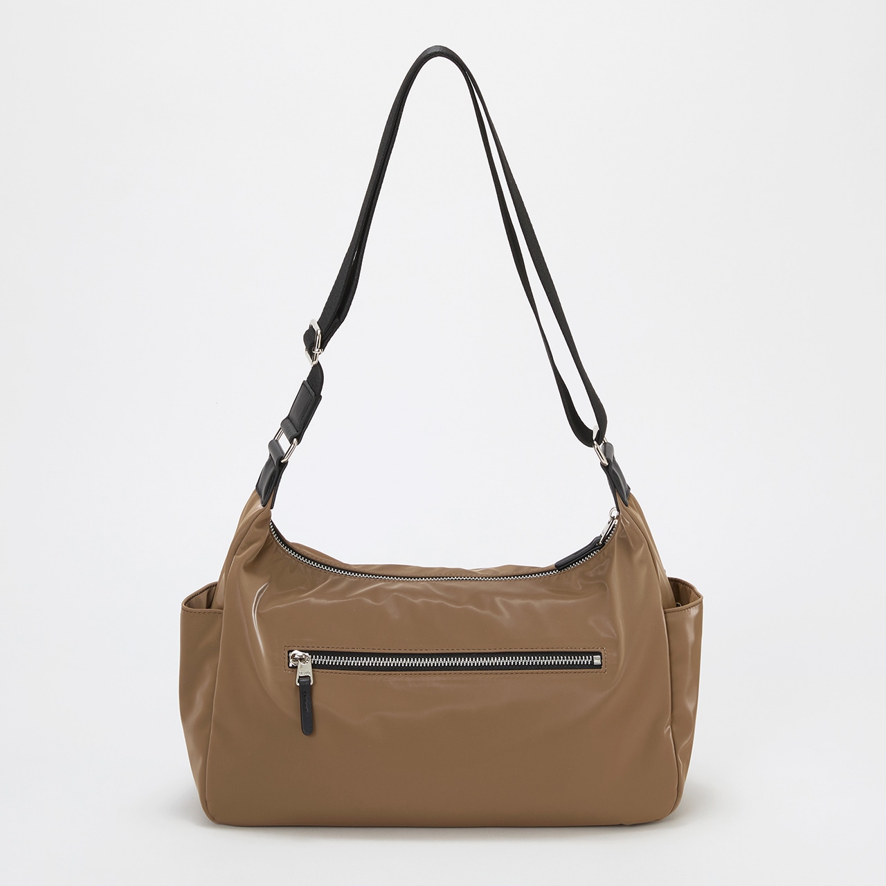 【Breath TOPKAPI】【軽量430g】Train 防水ポリエステル ワイド ショルダーバッグ ブラウン FREE