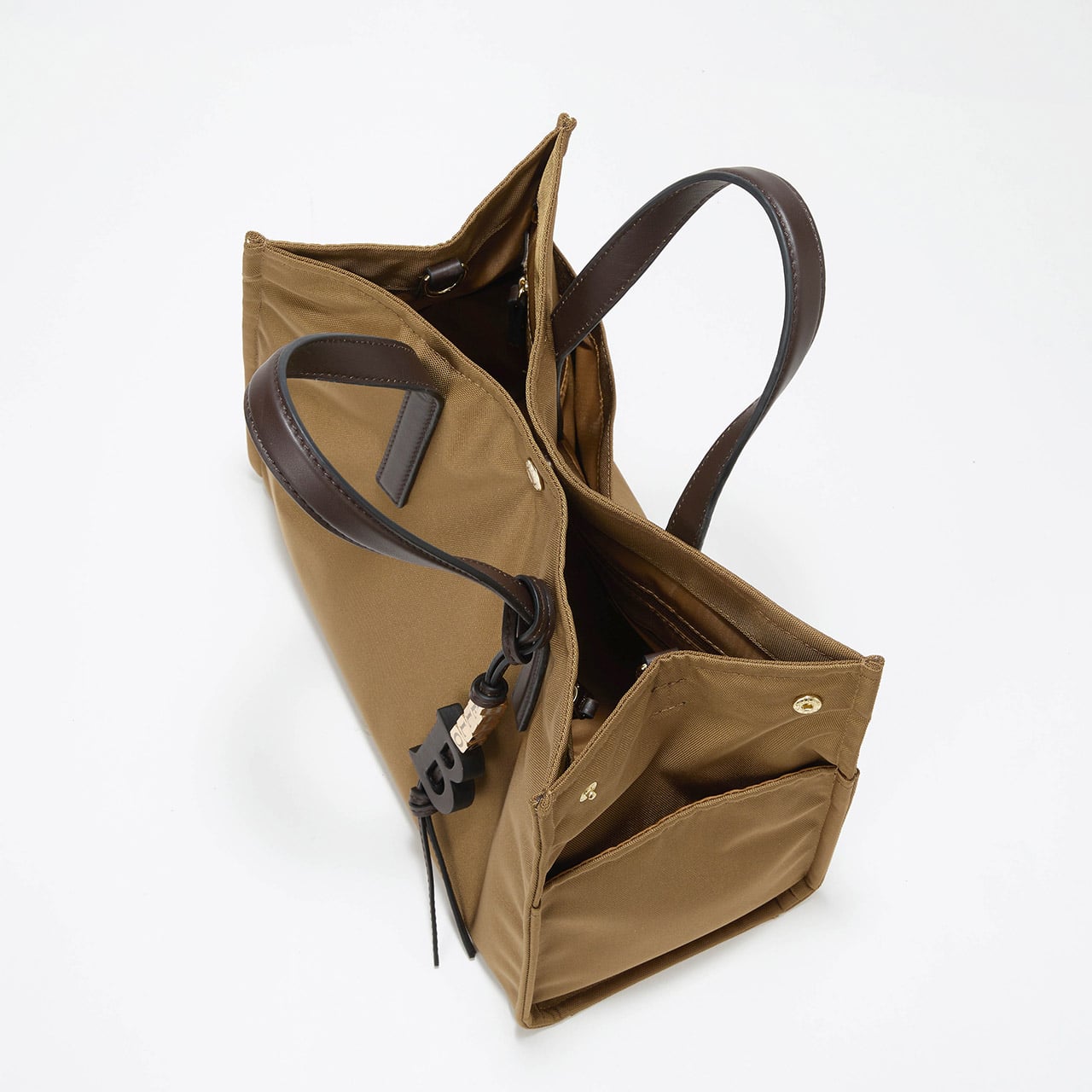 撥水 マルチway スクエア A4 トートバッグ / 10ポケット ブラック FREE