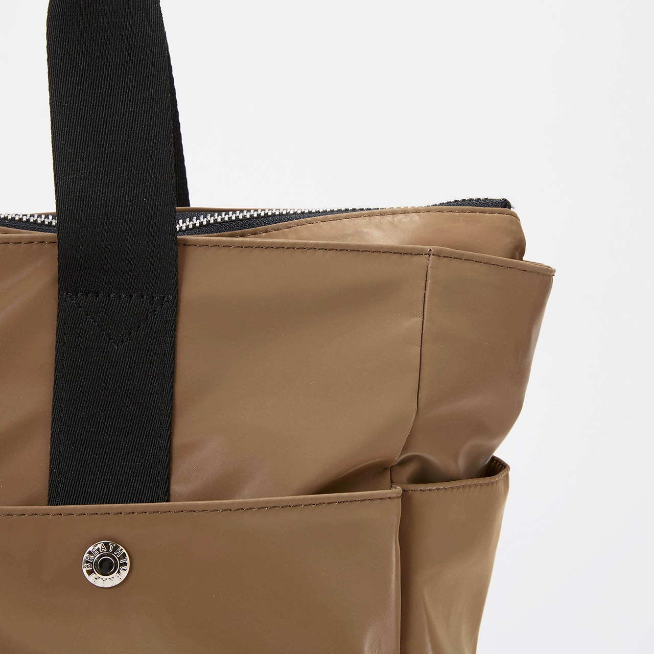 【Breath TOPKAPI】Train 防水ポリエステル ビッグ トートバッグ / 8ポケット/ キャリー対応 ブラウン FREE