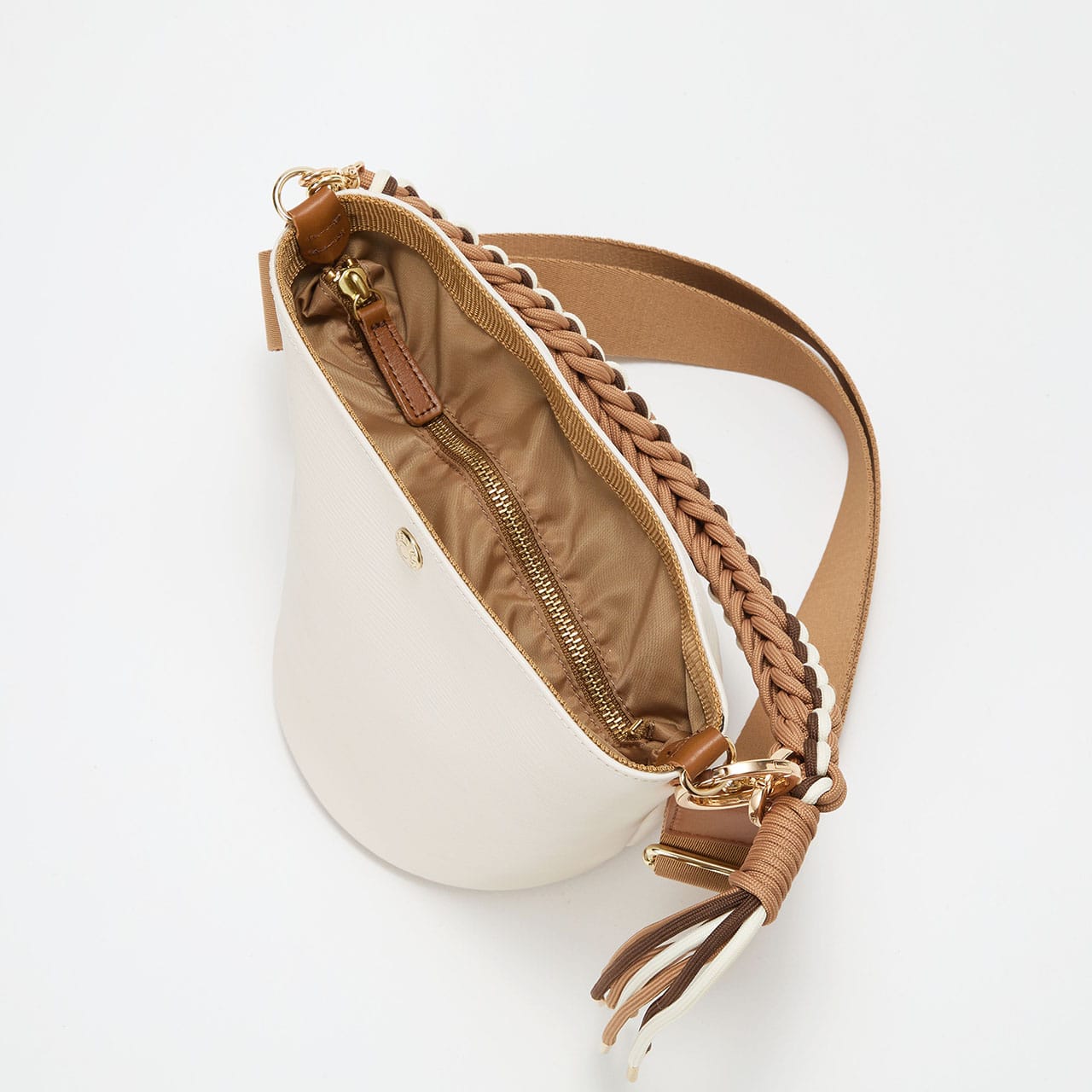 RIPPLE リプル コードハンドル 2way バケツ ショルダーバッグ オフ FREE