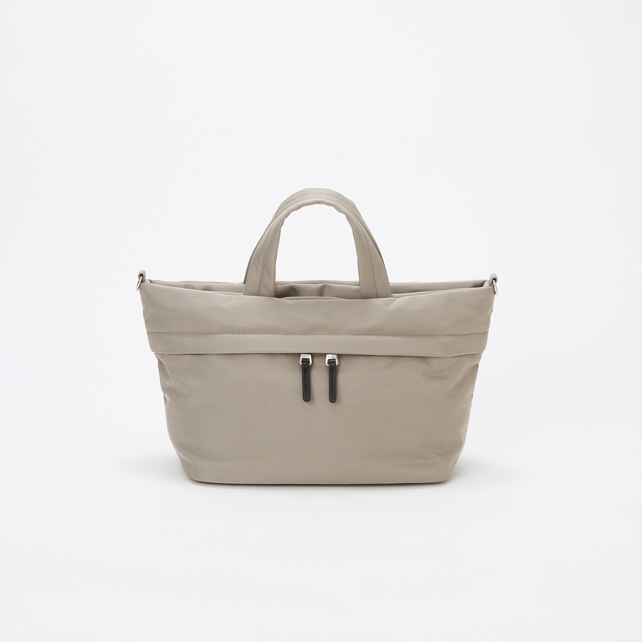 【Breath TOPKAPI】【撥水】マット ナイロン ショルダー付き ミニ トートバッグ グレー FREE