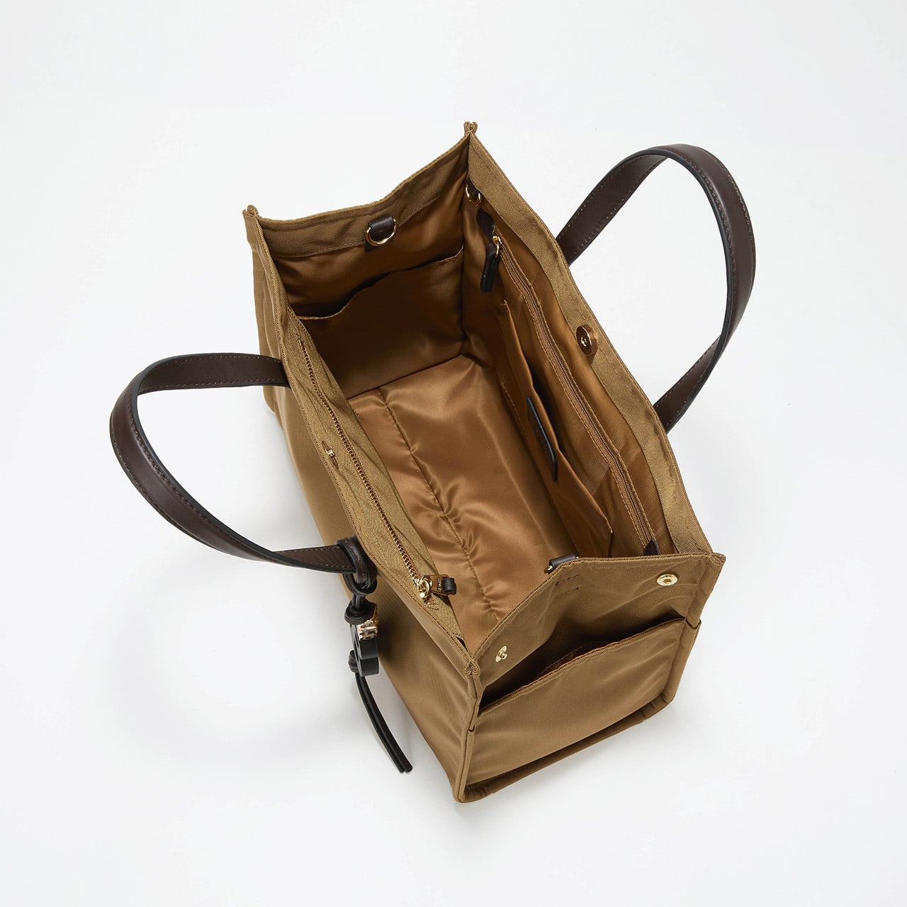 撥水 マルチway スクエア A4 トートバッグ / 10ポケット ブラック FREE