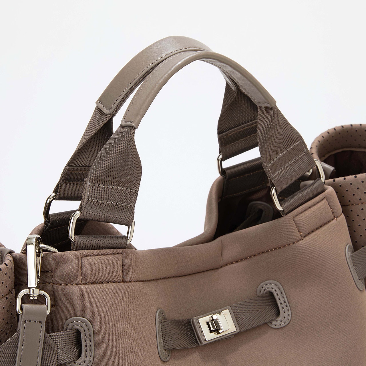 【TREASURE TOPKAPI】ネオプレン 2way A4 トートバッグ グレージュ FREE