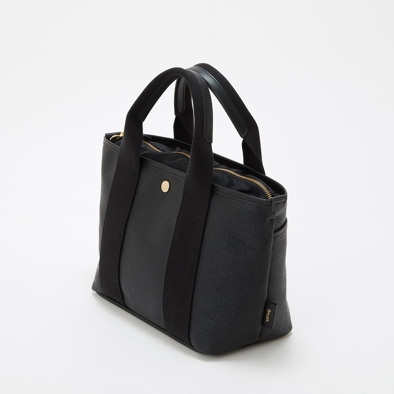 【Breath TOPKAPI】SCOTCH GRAIN スコッチグレイン シンプル 2way トートバッグ ブラック FREE