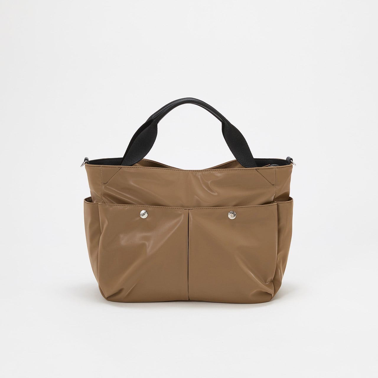 【Breath TOPKAPI】Train 防水ポリエステル ショルダー付き A4 トートバッグ / キャリー対応 ブラウン FREE