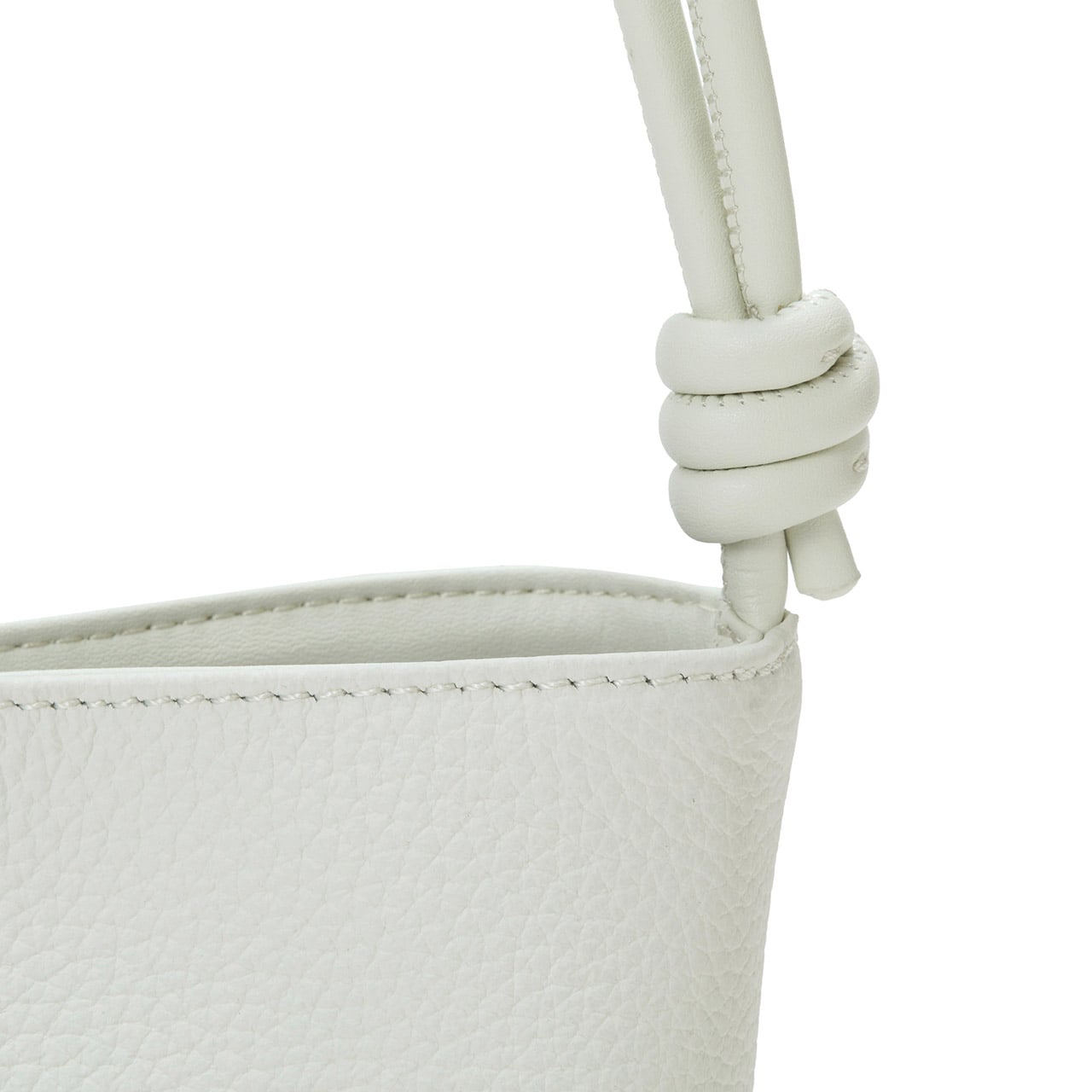 【Breath TOPKAPI】シュリンクレザー ノットハンドル 2way ショルダーバッグ グレージュ FREE