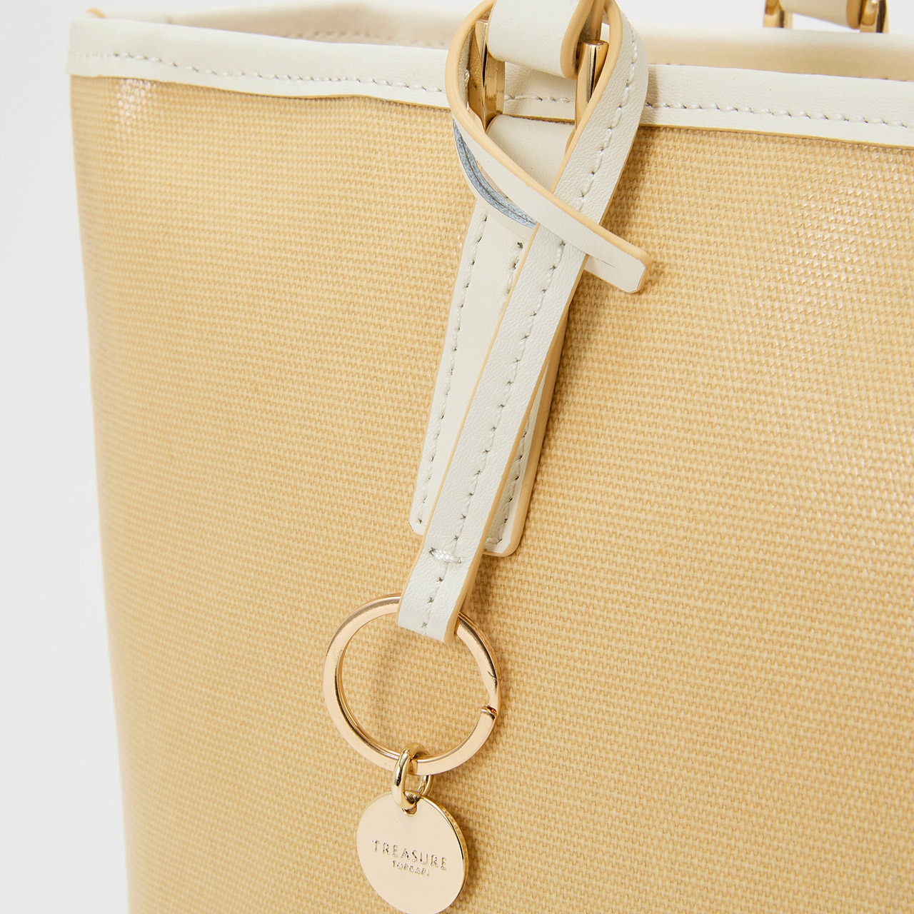 【TREASURE TOPKAPI】PVCコート キャンバス トートバッグ / A4対応 / 撥水 ベージュ FREE