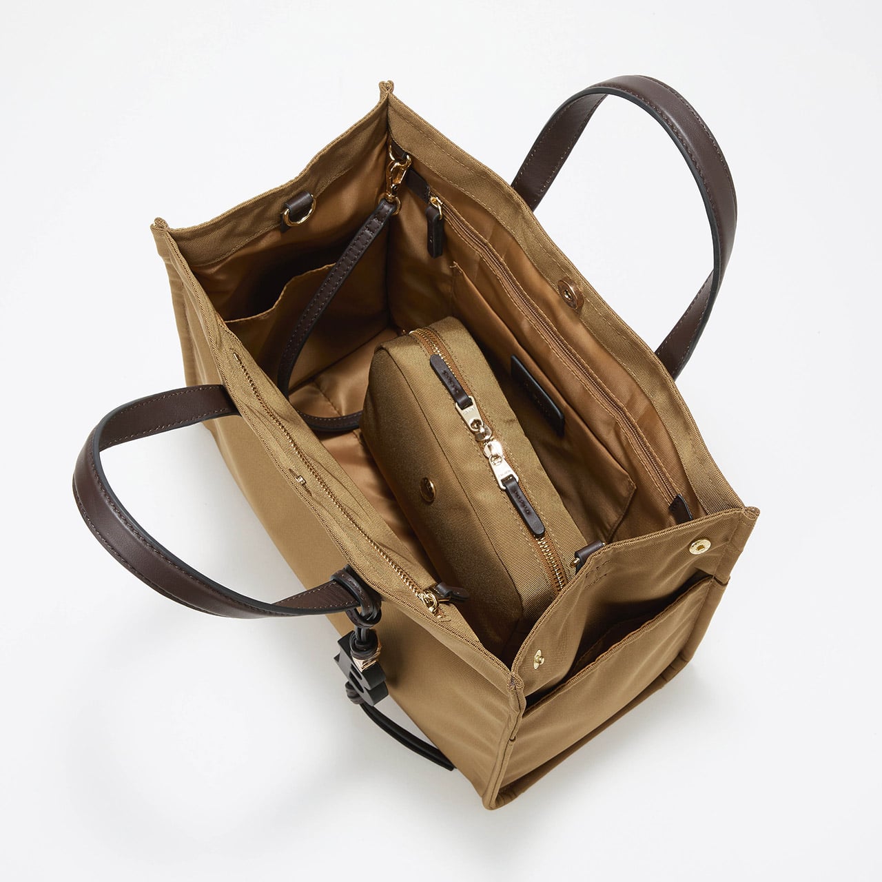 撥水 マルチway スクエア A4 トートバッグ / 10ポケット ブラック FREE