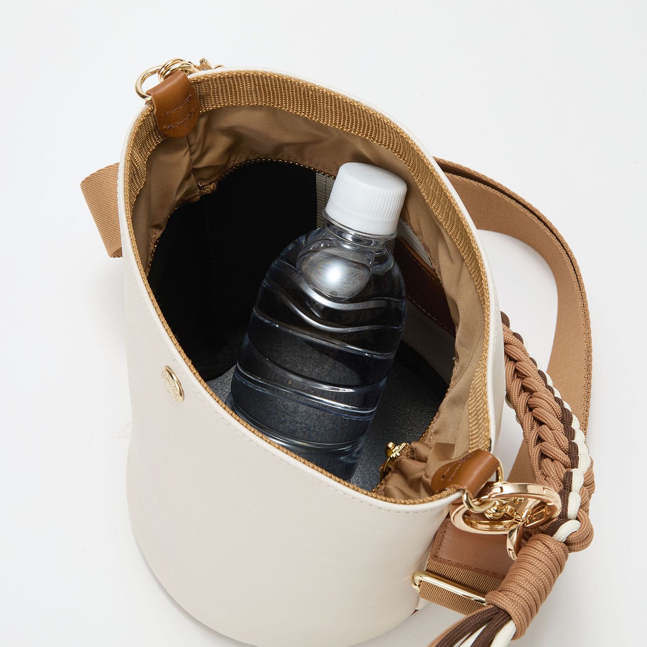 RIPPLE リプル コードハンドル 2way バケツ ショルダーバッグ オフ FREE