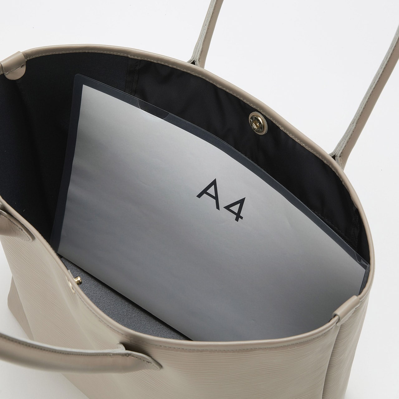 【Breath TOPKAPI】RIPPLE リプル レザーハンドル A4 トートバッグ グレージュ FREE