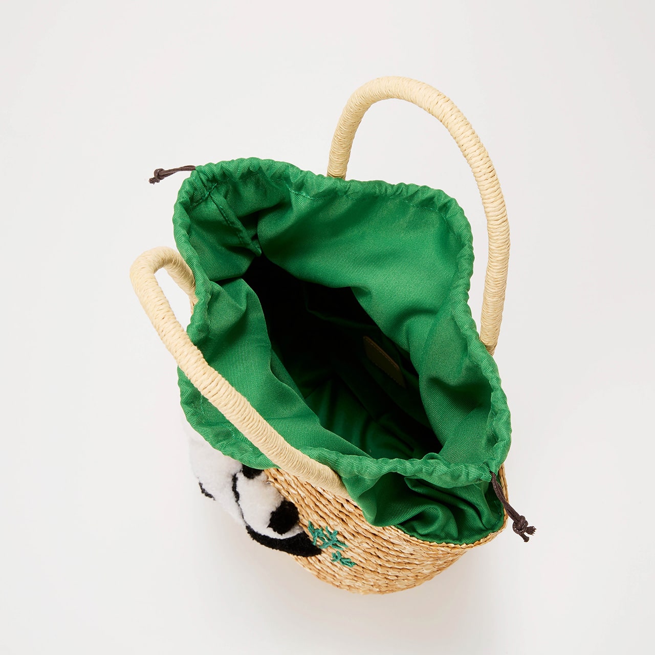 【TREASURE TOPKAPI】 アニマル カゴバッグ【ハシビロコウ/ パンダ/ カバ】 グリーン FREE