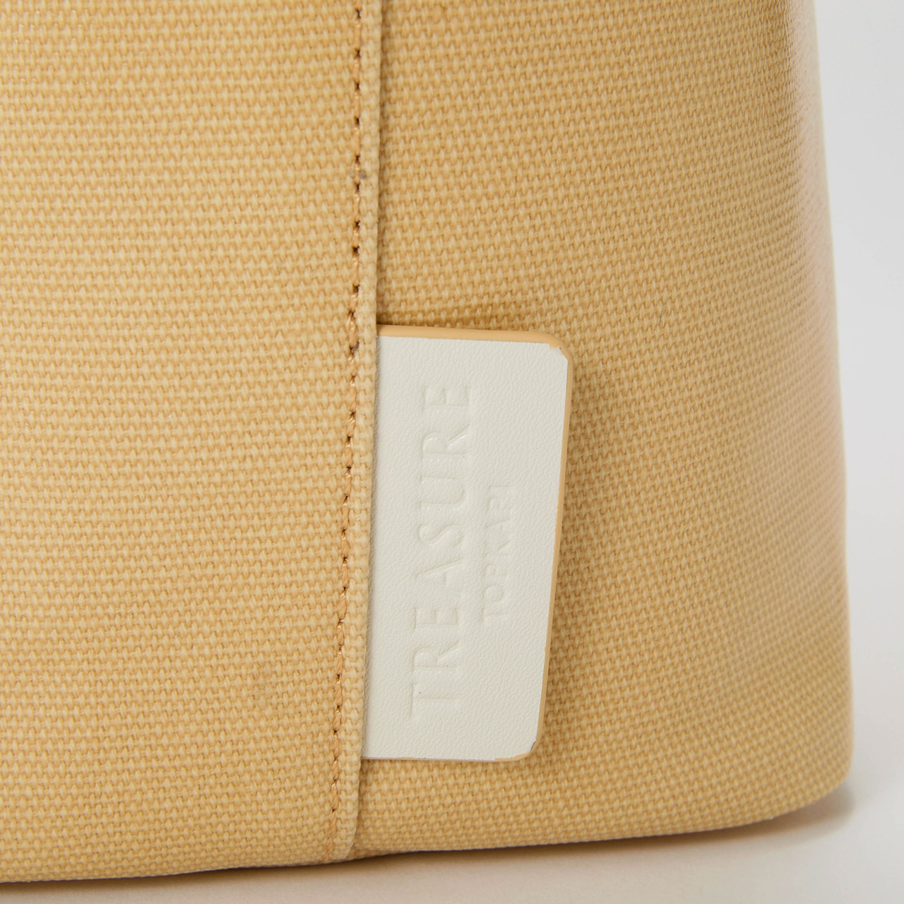 【TREASURE TOPKAPI】PVCコート キャンバス トートバッグ / A4対応 / 撥水 ベージュ FREE