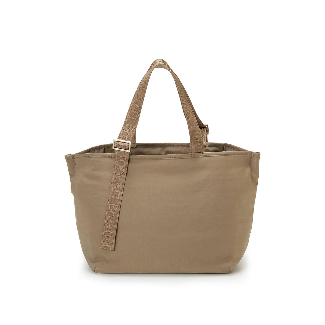 【Breath TOPKAPI】Freely フリーリー ナイロン ロゴテープ トートバッグ A4対応 ベージュ FREE