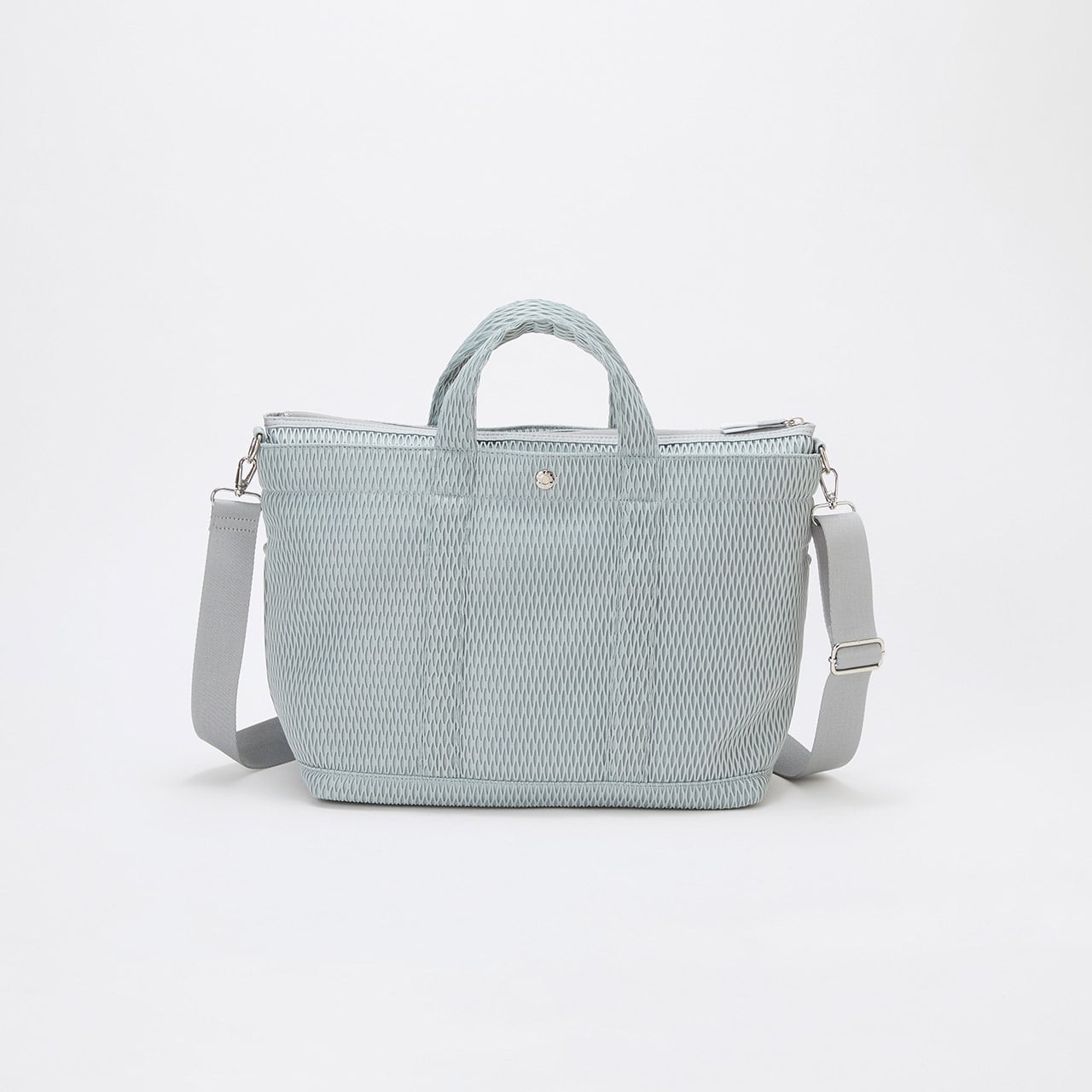 【Breath TOPKAPI】ポリメッシュ ショルダー付き A4 トートバッグ ライトグレー FREE