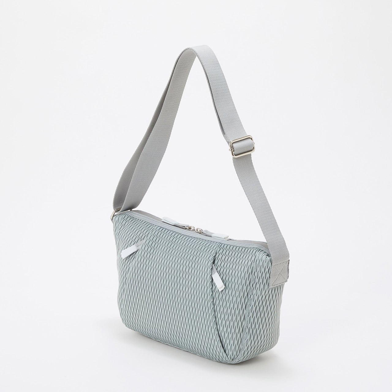 【Breath TOPKAPI】ポリメッシュ ショルダーバッグ ライトグレー FREE