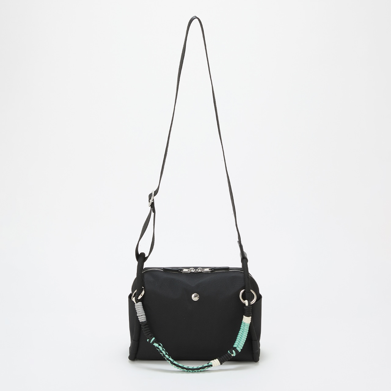 コードチャーム付き ショルダーバッグ ブラック FREE