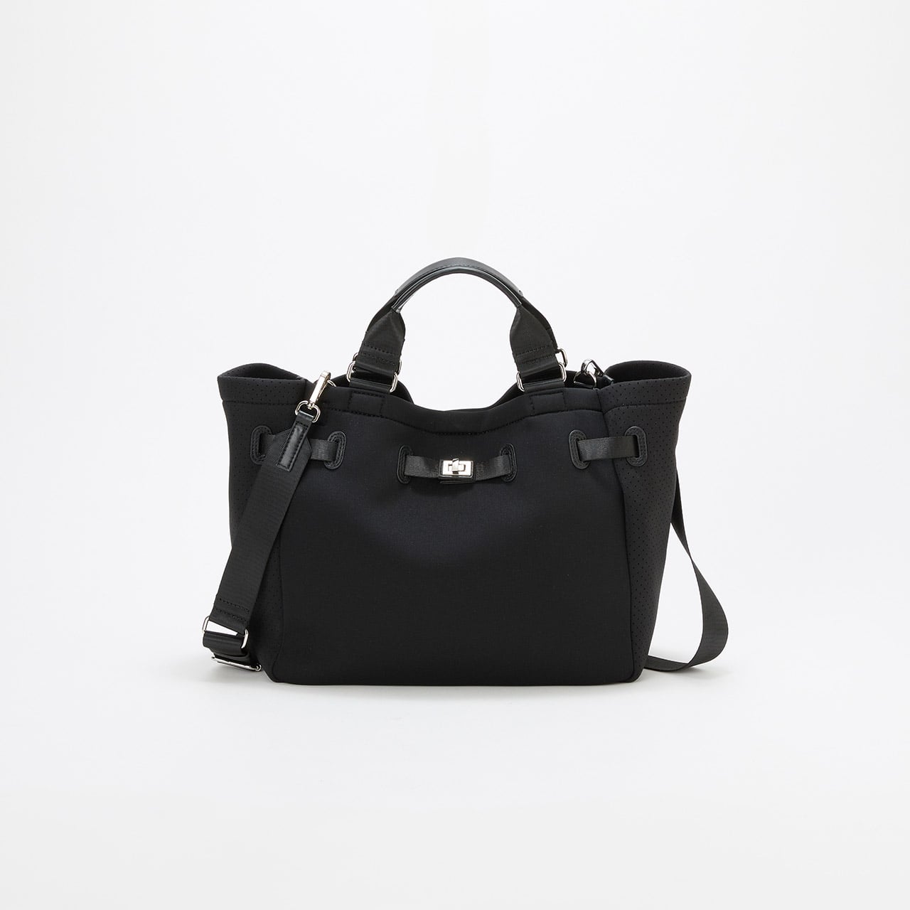 【TREASURE TOPKAPI】ネオプレン 2way A4 トートバッグ ブラック FREE