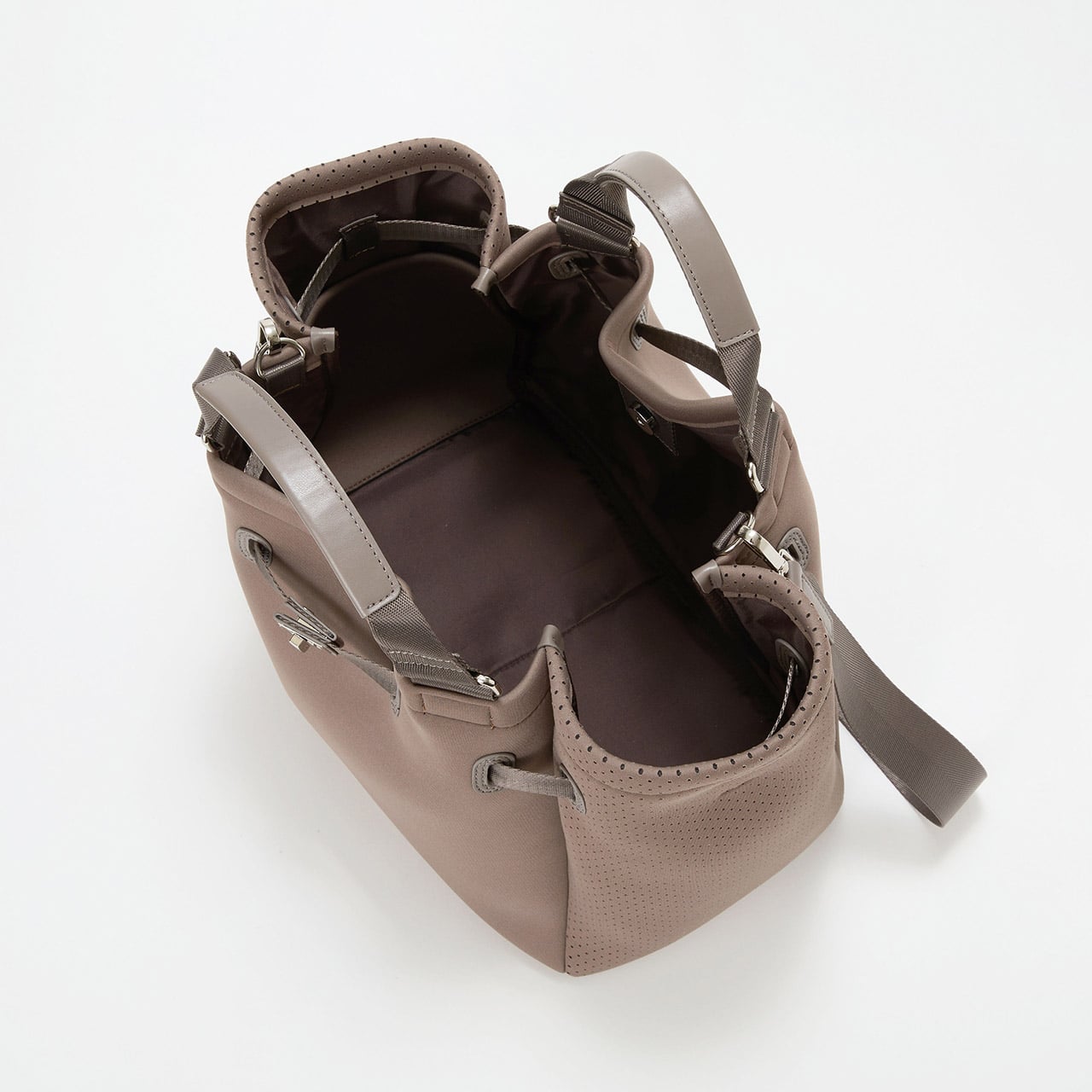 【TREASURE TOPKAPI】ネオプレン 2way A4 トートバッグ グレージュ FREE