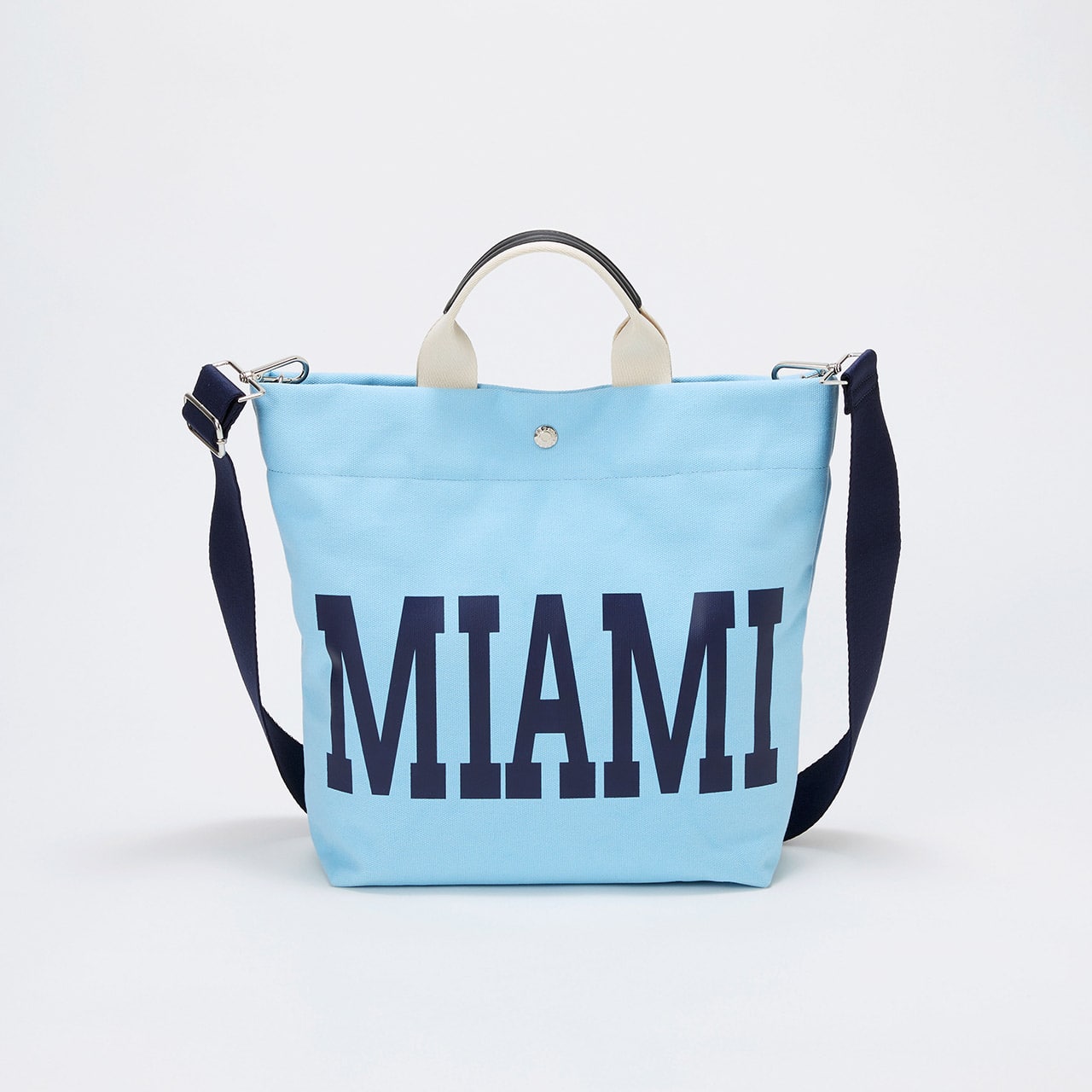 【Breath TOPKAPI】シティ プリント キャンバス スクエアトートバッグ / ショルダー付き オフ FREE